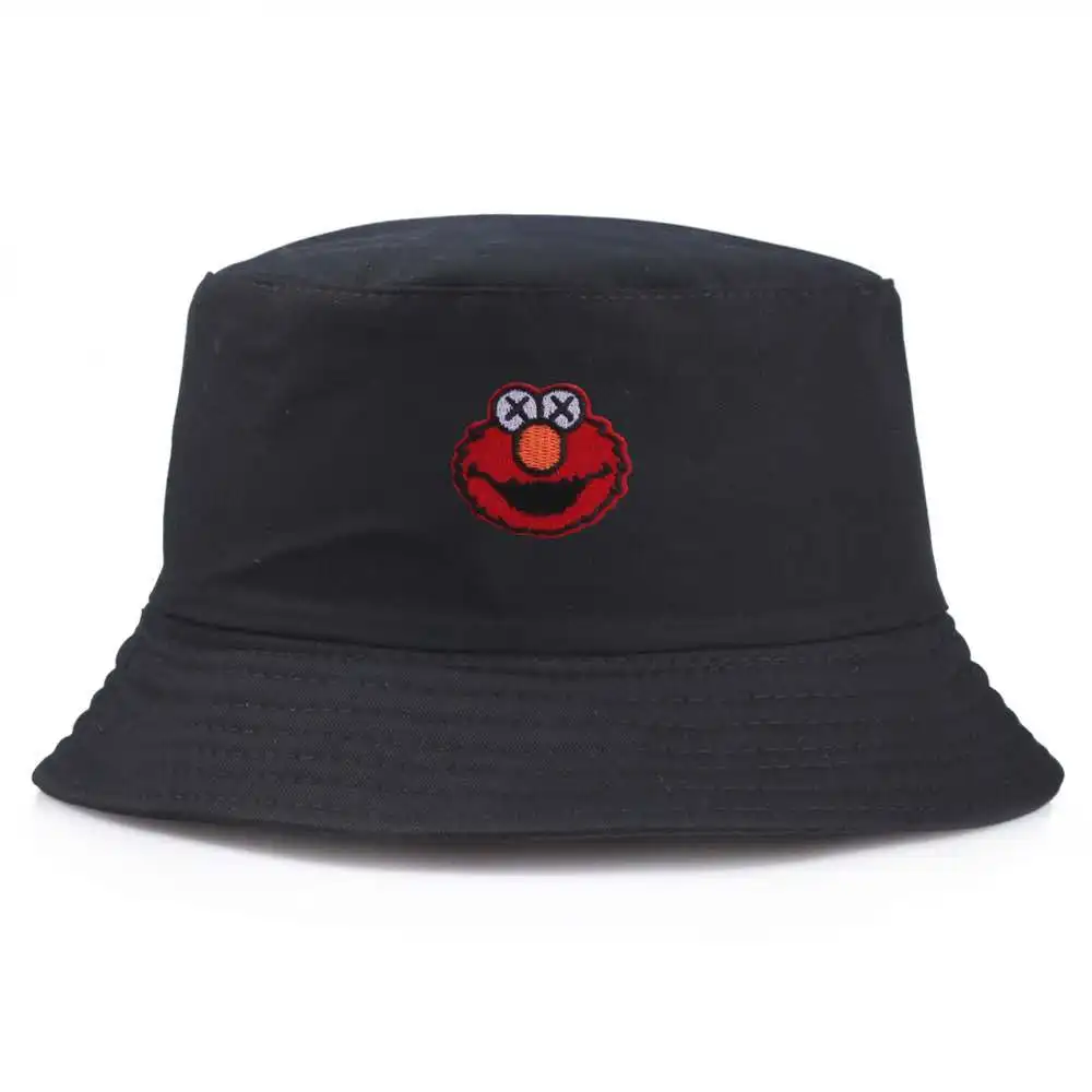 

New Fashion Bob Basin Caps Cartoon Double Bucket Hats Men Fisherman Hats Women Panama Fisherman Caps Outdoor Shade Accessories