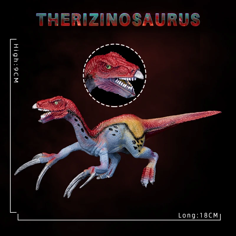 

HiTwo Static Solid Dinosaur Realistic Figures Lifelike Therizinosaurus Model Perfect Decoration For Party Favor Kid Toy Gift