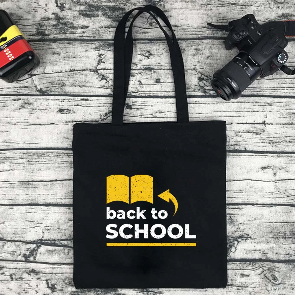 

Вместительная Холщовая Сумка-тоут на плечо, многоразовая женская сумка для покупок с принтом фраза, пляжные сумки для покупок