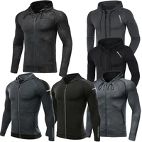 men brand hoodies gym sport running training fitness bodybuilding sweatshirt outdoor sportswear male hooded jacket outerwear mma