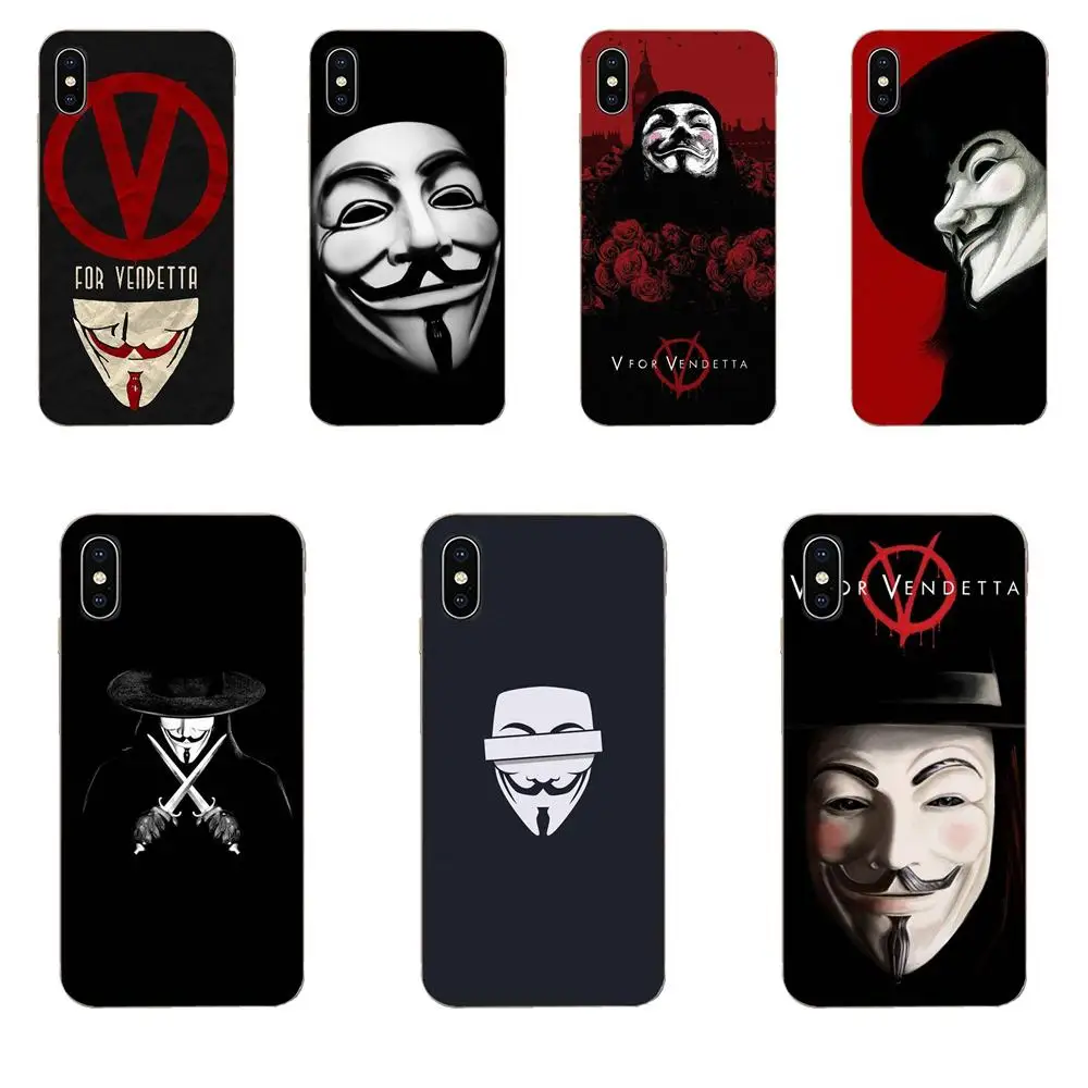 Мягкая защитная пленка для экрана Fundas V Vendetta huawei P7 P8 P9 P10 P20 P30 Lite Mini Plus Pro Y9 Prime P Smart Z