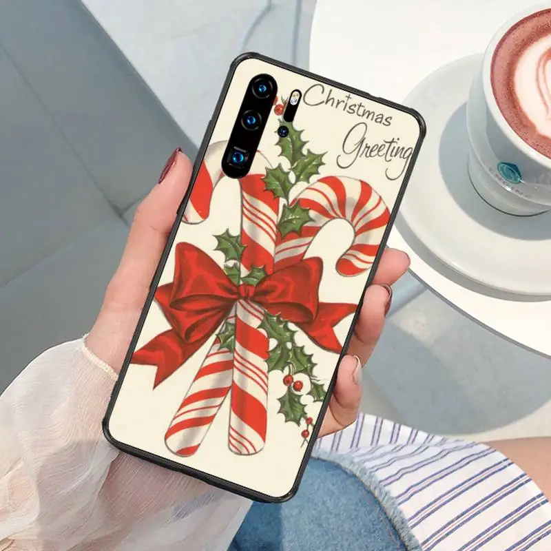 Милый чехол для телефона с забавным снегом Мопсом собакой рождественским оленем