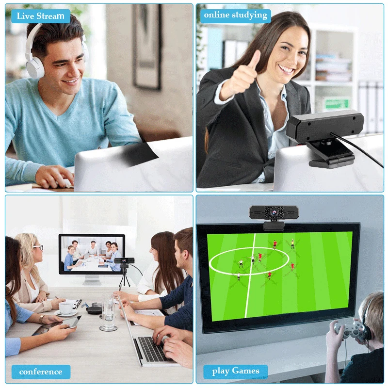 

Webcam 2K Full HD Video Mini Web Camera With Microphone USB Web Cam For PC Computer Laptop YouTube Live Streaming WebCamera