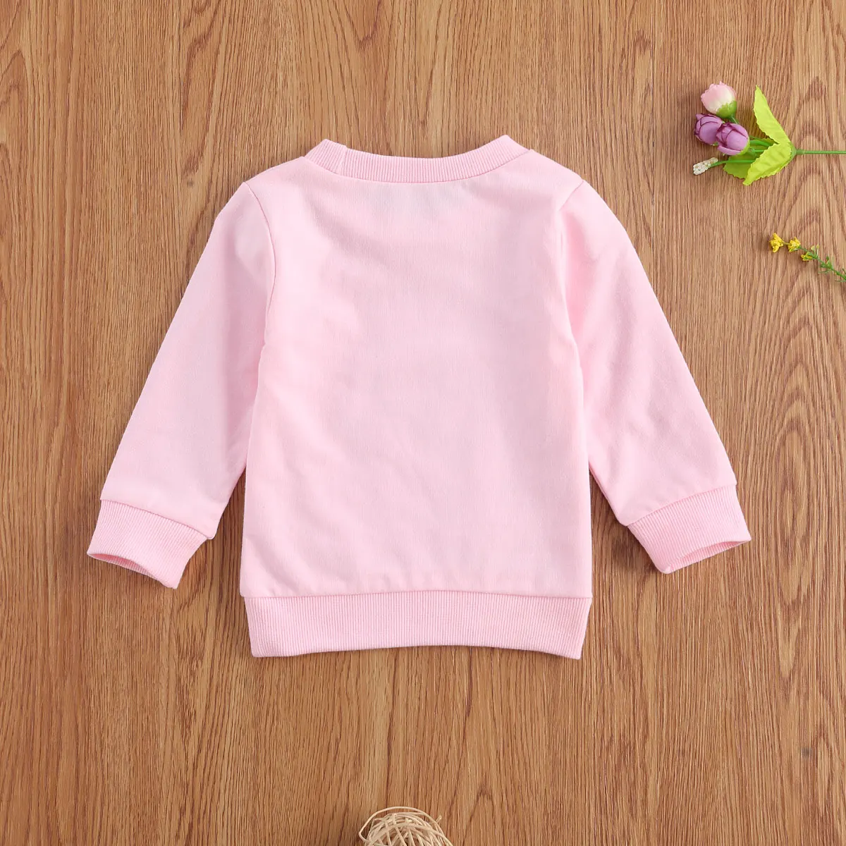 Newborn Baby Girls Sweatshirts Infant Long Sleeve O neck Thick Tee Casual Letter Print Tops 2020 New Spring Autumn Sweater