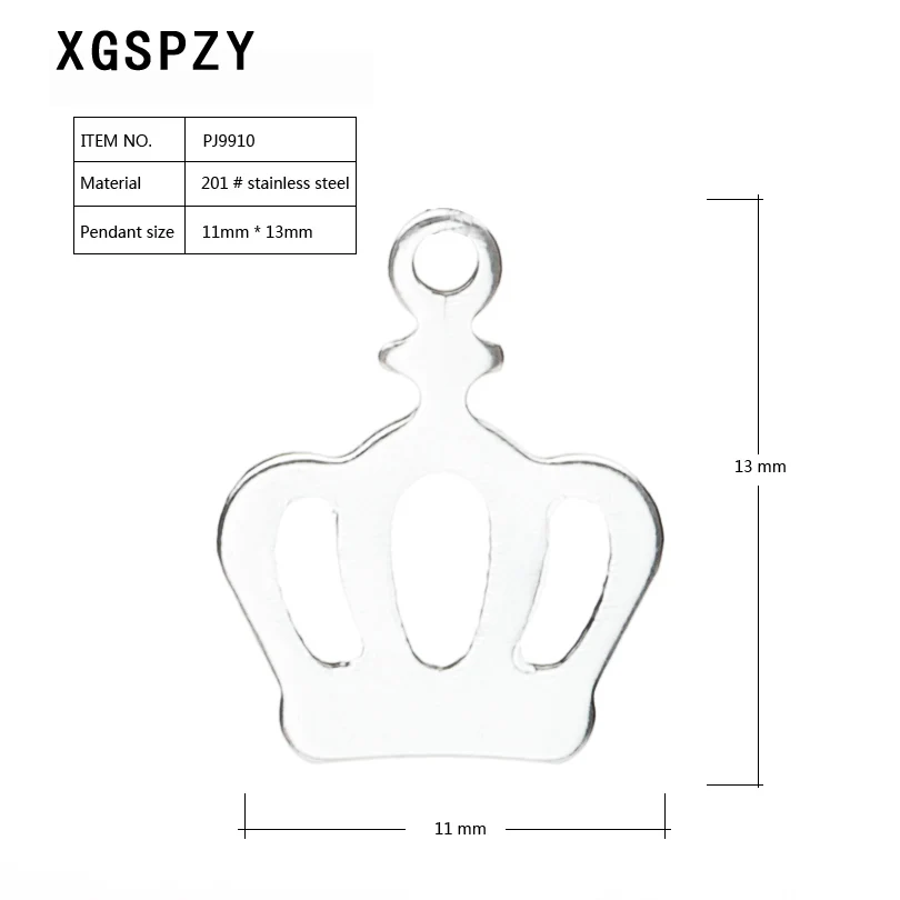 Модные женские цепочки из нержавеющей стали ожерелье с подвеской в виде короны