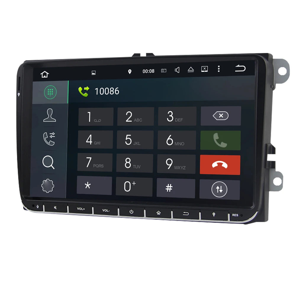 Автомагнитола Eunavi 2 Din Android GPS для VW Passat B6 Polo GOLF 5 Touran Jetta Tiguan Magotan Seat мультимедийный
