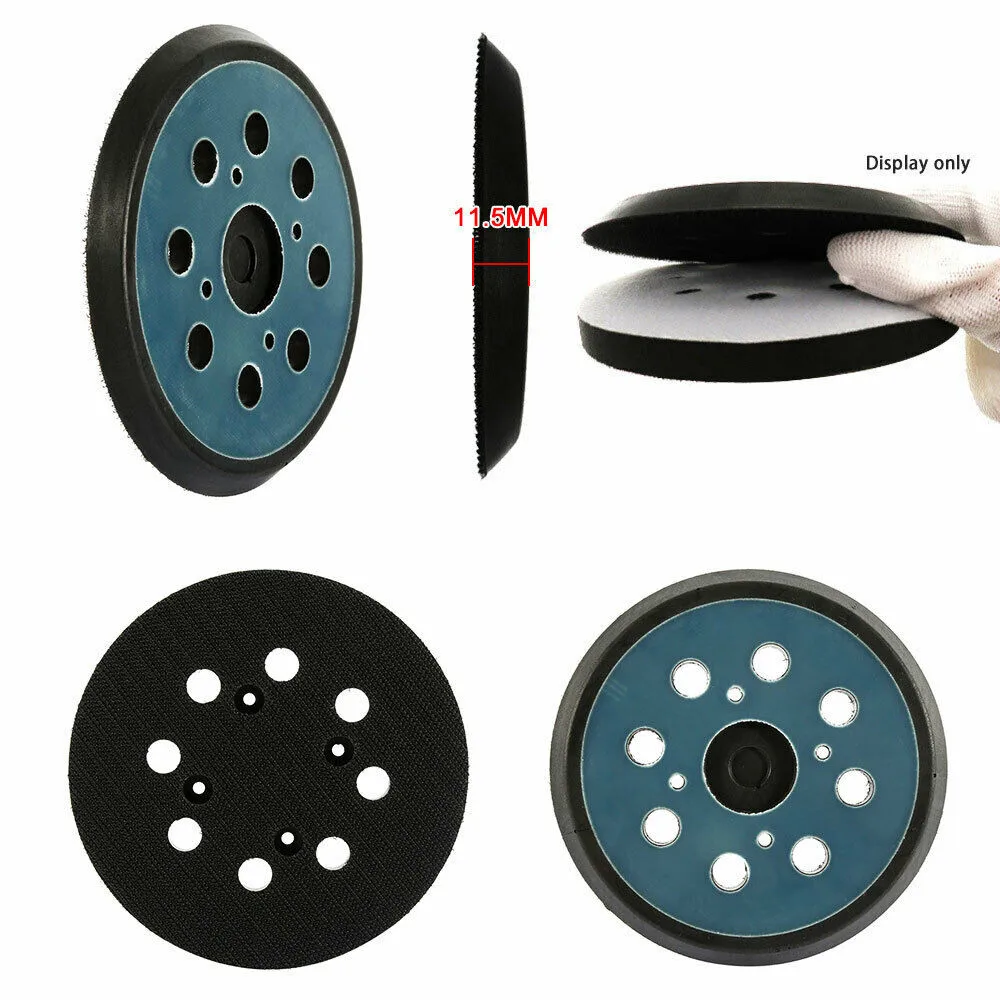 

5\" 125mm 8 Hole Black Sanding Backing Disc Pad Sander Hook And Loop For Ridgid Hook & Loop Abrasive Paper