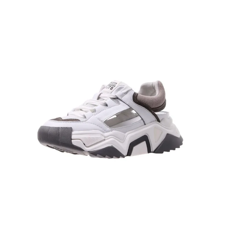 

Woman Sneakers Platform Chunky Casual Shoes 2020 Designers Fashion Basket Female Lacing 5cm Vulcanized Shoes Women Breathable