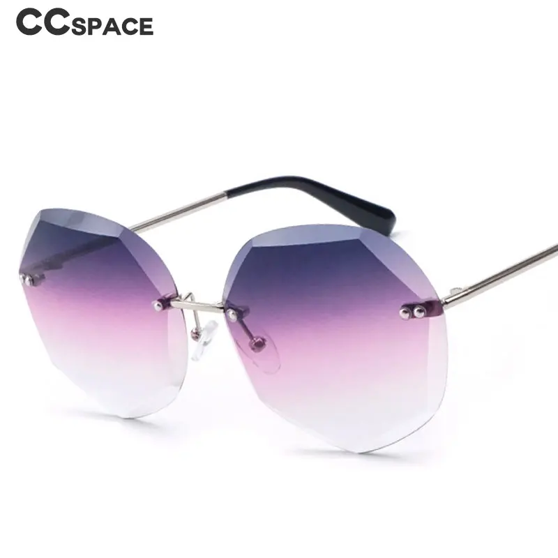 47194 безрамные обрезные солнцезащитные очки в форме сердца для мужчин и женщин