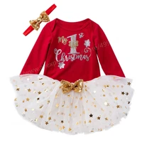 baby girl spring fall outfits baby girl clothes 1st birthday dress long sleeve tops tutu skirt 3pcs clothing set with headband