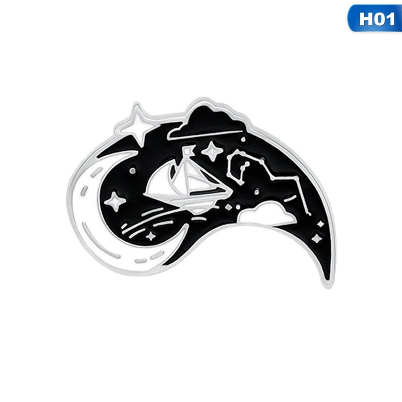 

Chinese Traditional Martial Arts Brooch Tai Chi Gong Fu Enamel Pin Backpacks Lapel Pin Star Moon Badge Jewelry Gift For Friends
