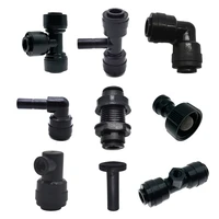 14 quick snap pushing t shap elbow connectors plugs for ro reverse osmosi water system fitting 20 pcs