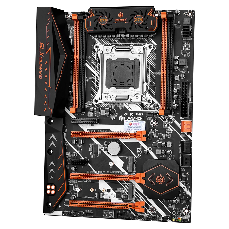 Online HUANANZHI X79 DELUXE V 7,1 MOTHERBO CPU Motherboard LGA 2011 ATX USB 3,0 SATA3 PCI-E NVME M.2 Unterstützung REG ECC NON-ECC Speicher