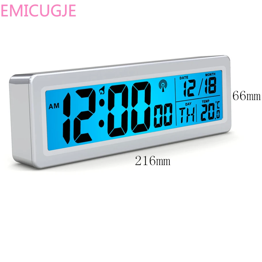 Дисплей дома светящийся 2 в 1 стол/висящий часовой механизм ЖК цифровой термометр