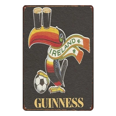 Жестяная подсветка Guinness металлическая Настенная картина паб гостиница кафе