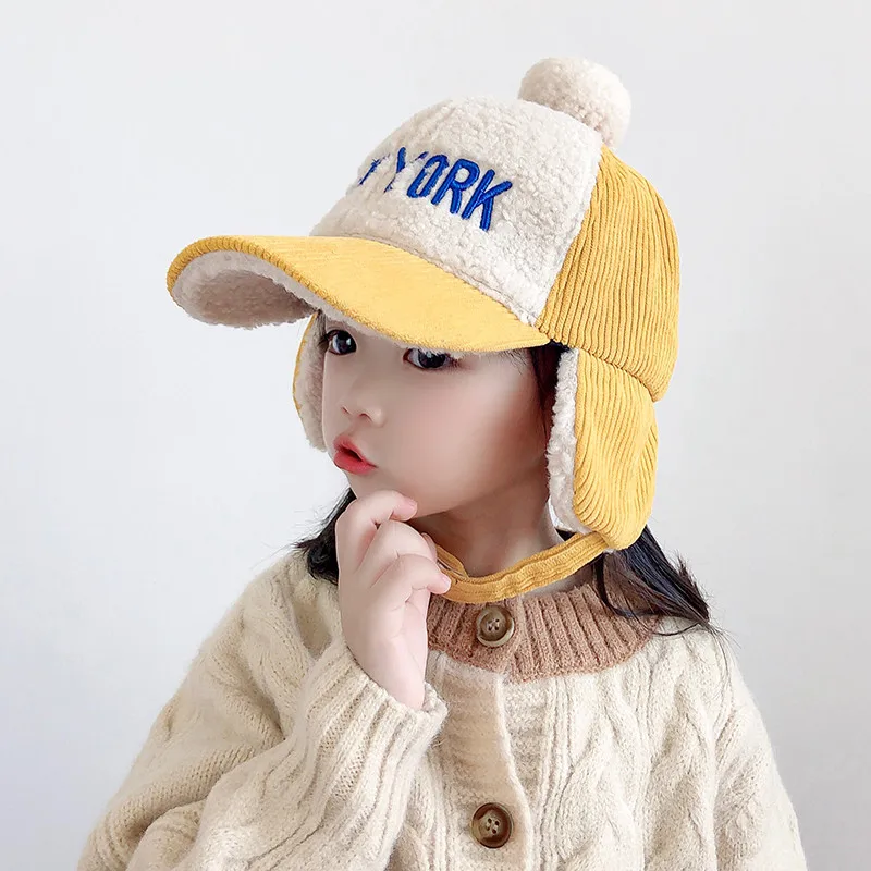 Детская зимняя бейсбольная кепка для маленьких девочек и мальчиков милая Кепка с