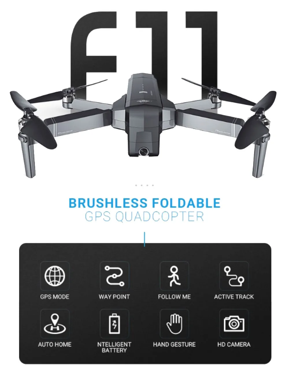 F11 PRO Дрон с GPS с Wifi FPV 1080 P/4 K HD камера RC бесщеточный Квадрокоптер 25 минут время полета складной Дрон вертолет