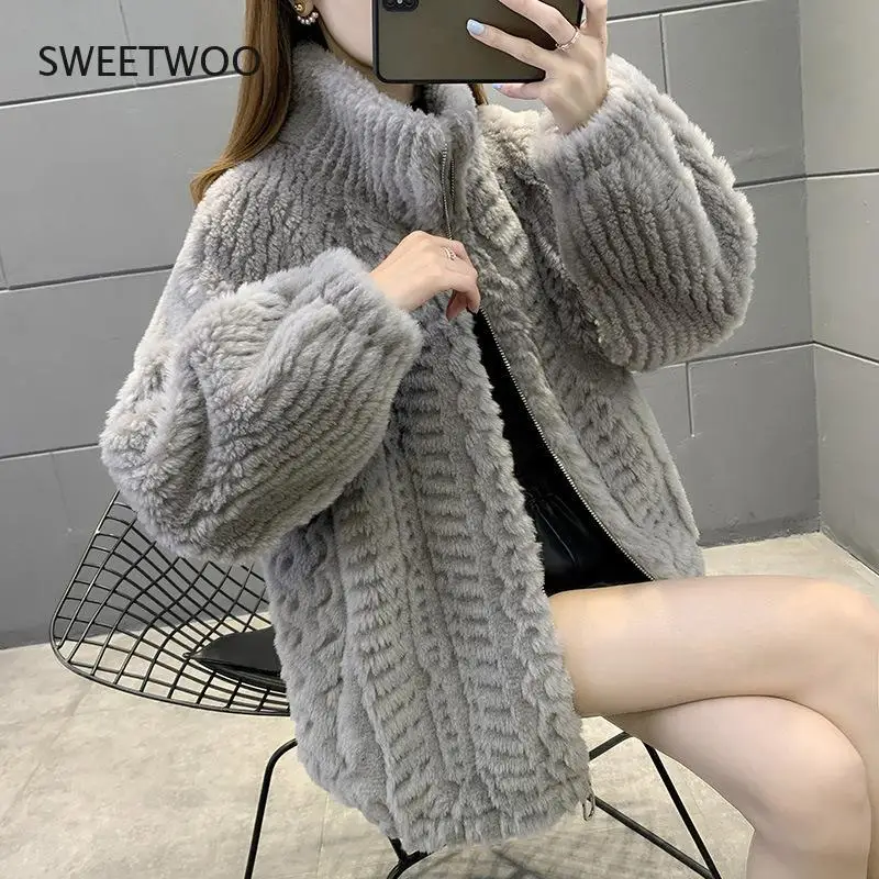 Sheep Fur Coat Winter Thickened Coat Warm New Lamb Skin Coat for Women Korean Plush Jacket Female