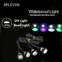 4x led boat light waterproof 12v outrigger spreader transom underwater troll swimming pool pond fountain light fishing light
