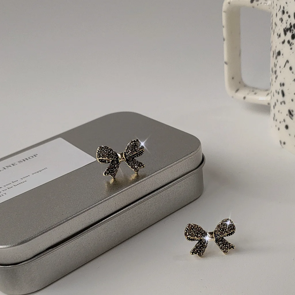 

S925 Silver Needle Full Diamond Butterfly Earrings Vintage Jewelry Fine Jewelry for Woman Bridesmaid Gift Kpop Earrings Cheap