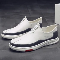 spring autumn men casual shoes fashion mans flats microfiber leather male footwear outdoor breathable slip on shoes casual