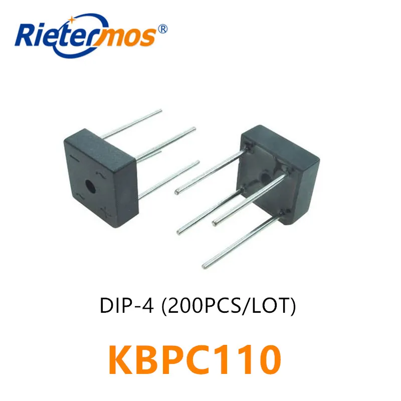 200 шт. KBPC110 1000V DIP4 KBPC1005 KBPC101 KBPC102 KBPC104 KBPC106 KBPC108 | Электроника