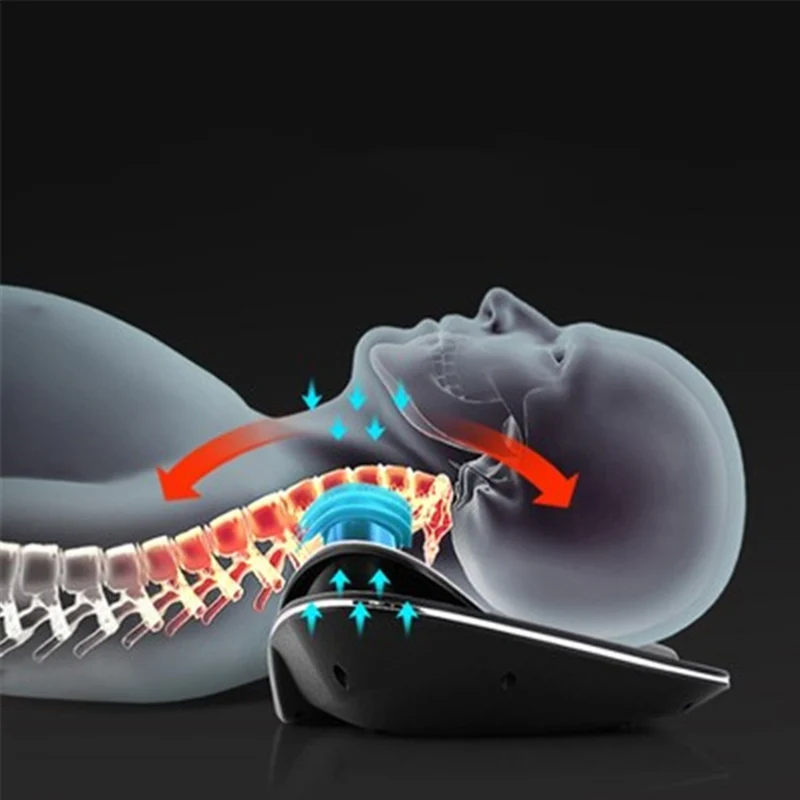 

2021 Multi-Functional Cervical Traction Device Neck Massage Pillow Shiatsu Massager Mini Fitness Instrument ED889