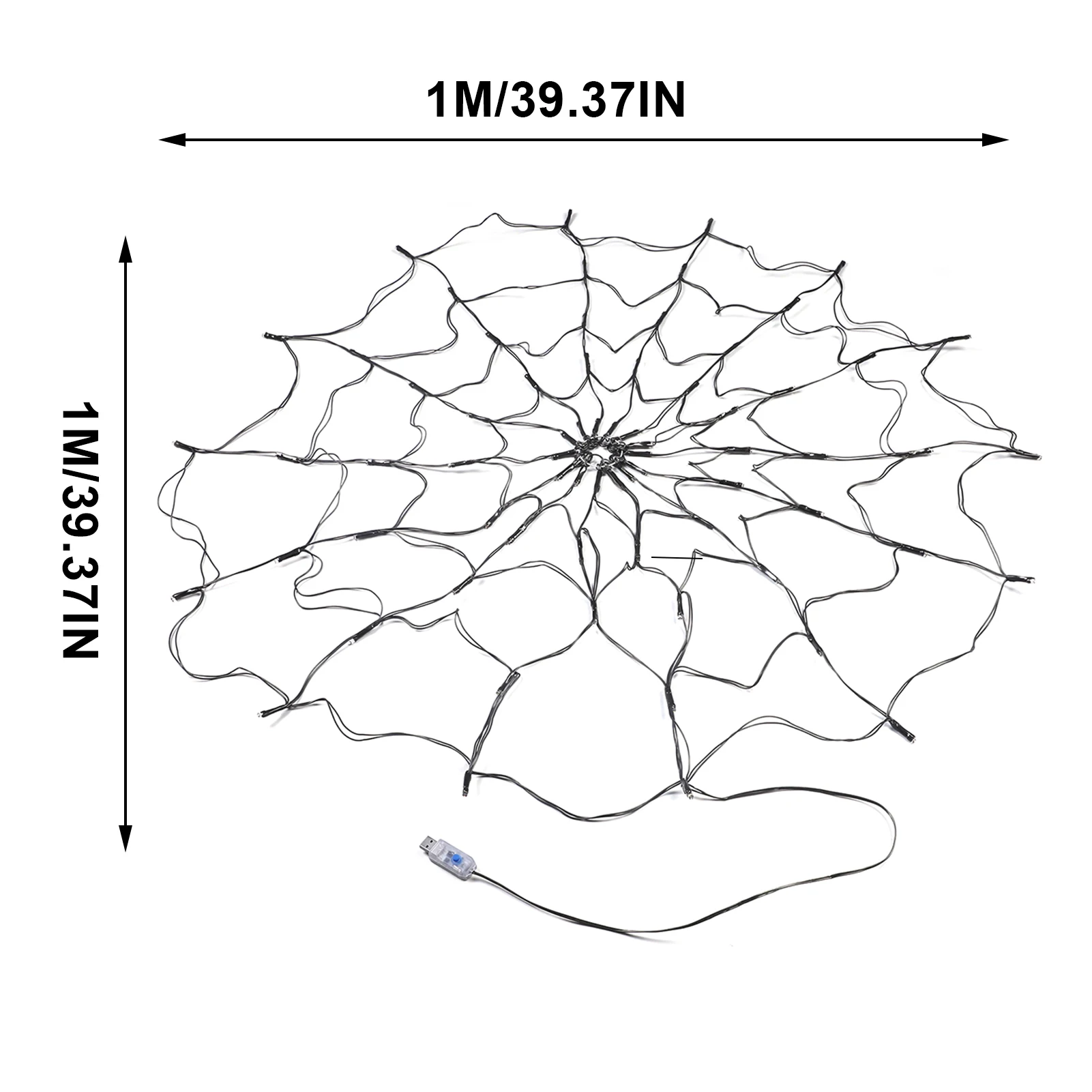 Светодиодная паутина-светильник для Хэллоуина паутина светодиодная