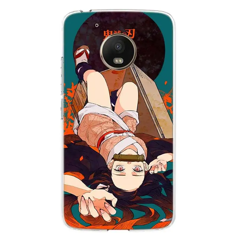 demon slayer kamado nezuko cover phone case for motorola moto g8 g7 g6 g5 g9 e6 e5 plus play power one action fusion macro eu free global shipping