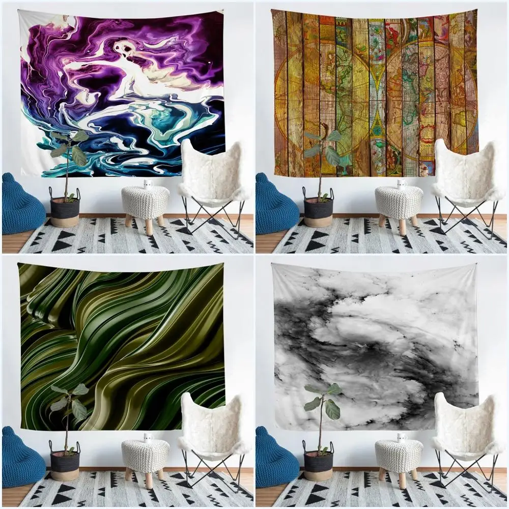 Настенный гобелен в японском стиле Скандинавское украшение для дома настенная