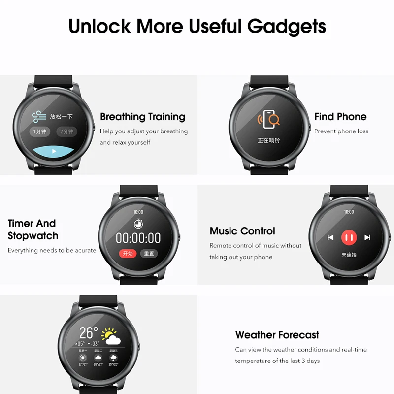 

Haylou Solar LS05 Smart Watch Sport Heart Rate Sleep Monitor IP68 Waterproof iOS Android Global Version smartwatch