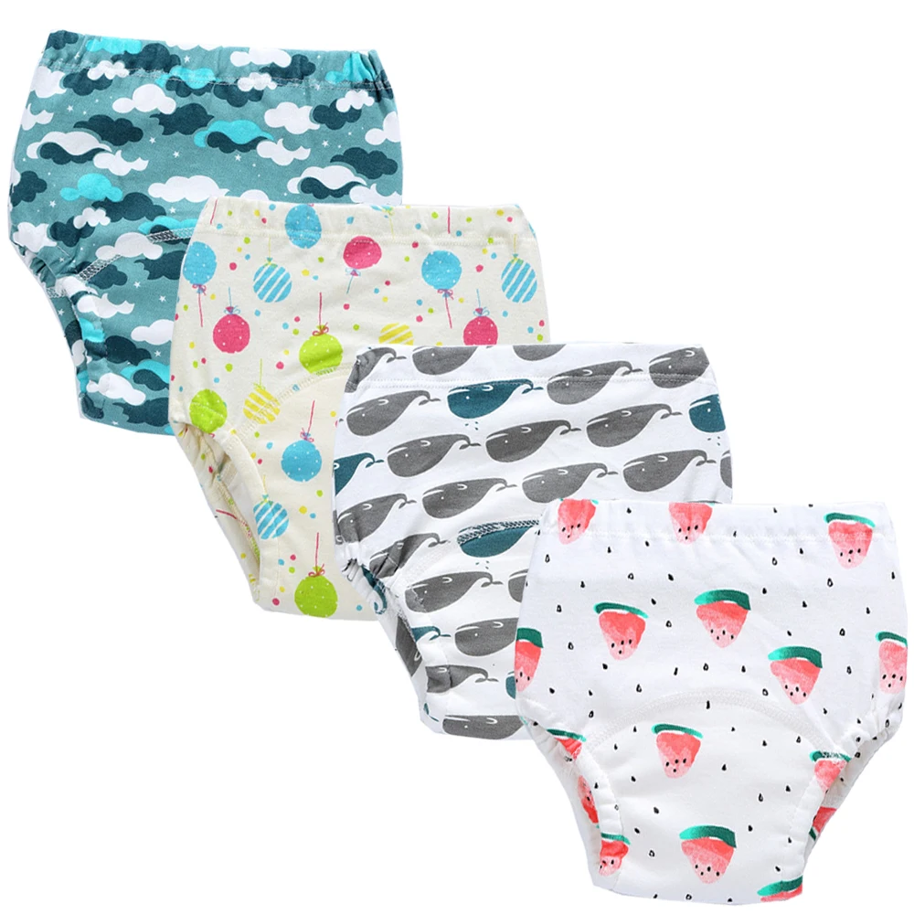 Детские Многоразовые трусики для подгузников 6 слоев хлопковые тренировочные