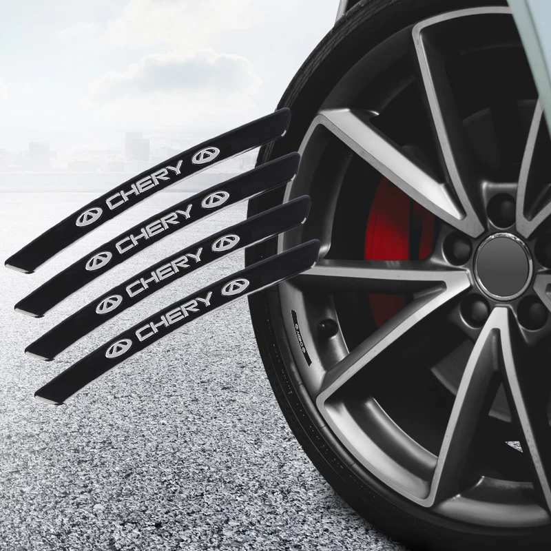4X Aluminium Alloy Car Badge Wheel Stickers Auto Decoration Accessories For Chery Fulwin QQ Tiggo 7 3 5 T11 A1 A3 A5 Amulet - купить по