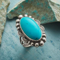 2021 new natural ring vintage blue s for women wedding engagement anniversary jewelry