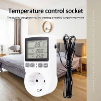 110 250v intelligent temperature control meter timer switch socket heating refrigeration with cycle timing mode digital thermost