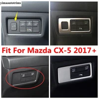 for mazda cx 5 cx5 2017 2022 head light lamp switch control button frame cover trim matte interior accessories