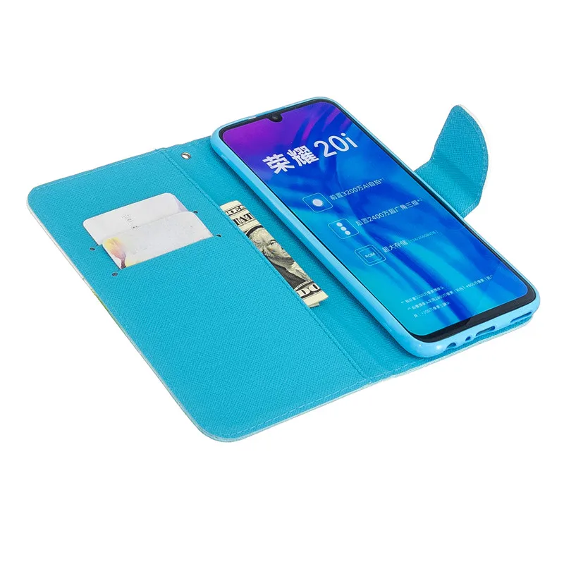 Huawei P Smart кожаный флип-чехол для СПС Funda huawei P Smart чехол huawei Psmart Plus чехол-кошелек чехол для телефона