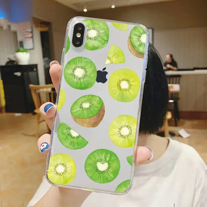 

Cartoon summer fruit fashion design Phone Case Transparent soft For iphone 5 5s 5c se 6 6s 7 8 11 12 plus mini x xs xr pro max