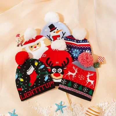 

Children's Warm Hat Mohair Knitted Beanie Cute Woolen Winter Hat With Big Ball for Boys Girls winter knit Earflap Cap