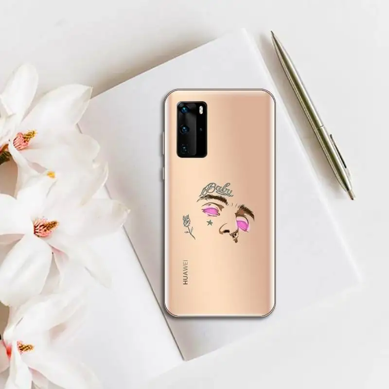 

Lil Peep Phone Case Transparent for huawei honor P 40 30 20 lite Pro 10 i 8 9 x p smart 2019