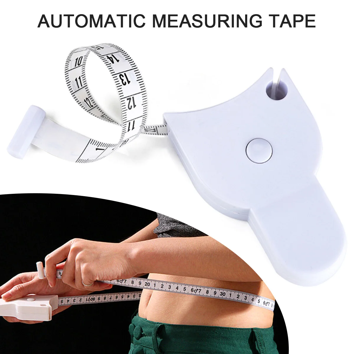 

Tape Measure for Body 150cm/60Inch 2 Sided Retractable Tape Self-locking Ruler Measure Measure Tape Sewn-to-Fit Measurement Tool