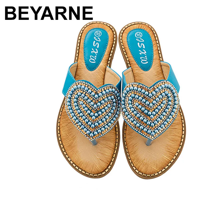 

Шлепанцы женские BEYARNE2020, в форме сердца, Нескользящие, домашние, шлепанцы для лета для пляжа