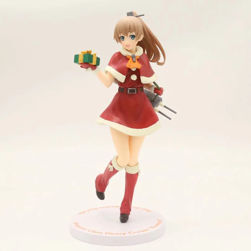 

20 см аниме Kantai Коллекционная фигурка Рождественская одежда Ver Kumano ПВХ экшн-фигурка Коллекционная модель игрушки Детский подарок