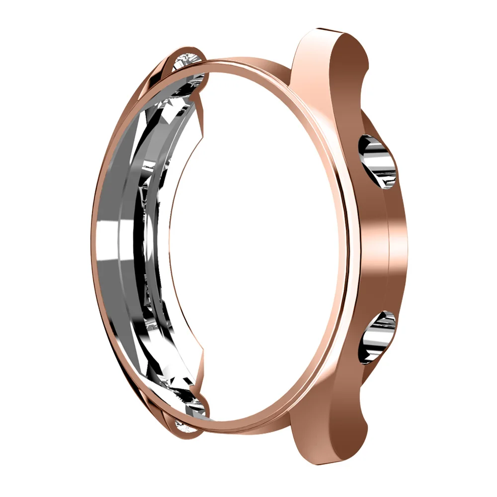 Rose gold Легкий тонкий чехол для huawei Watch GT 2/1 42 мм 46 мм Защитная крышка элегантный/Активный/спортивный/Модный мягкий бампер аксессуары - Цвет: Rose gold