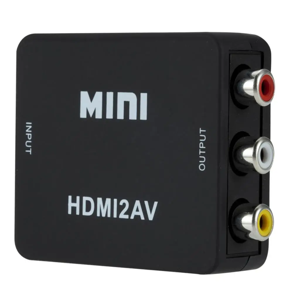 HDMI-совместимый с AV RCA CVSB L/R видео 1080P скалер конвертер HD композитный адаптер HDMI2AV