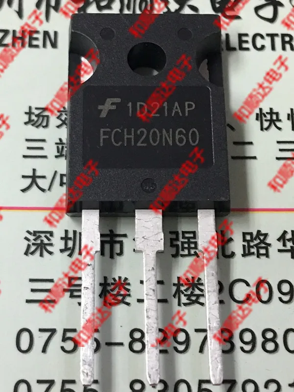 

10pcs/lot FCH20N60 New stock TO-247 600V 20A