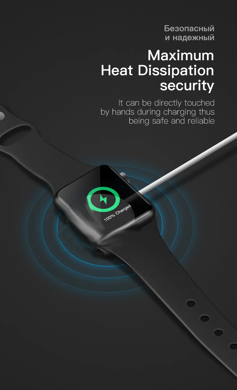Магнитная Беспроводная зарядная док-станция для Apple watch series 5 для Apple Watch series 1 2 3 4. 38, 42, 44 мм кабель для зарядки часы OS6