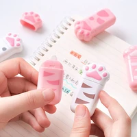 kawaii cute cat claw correction tape erasers corrector school office supply student stationery kids gift