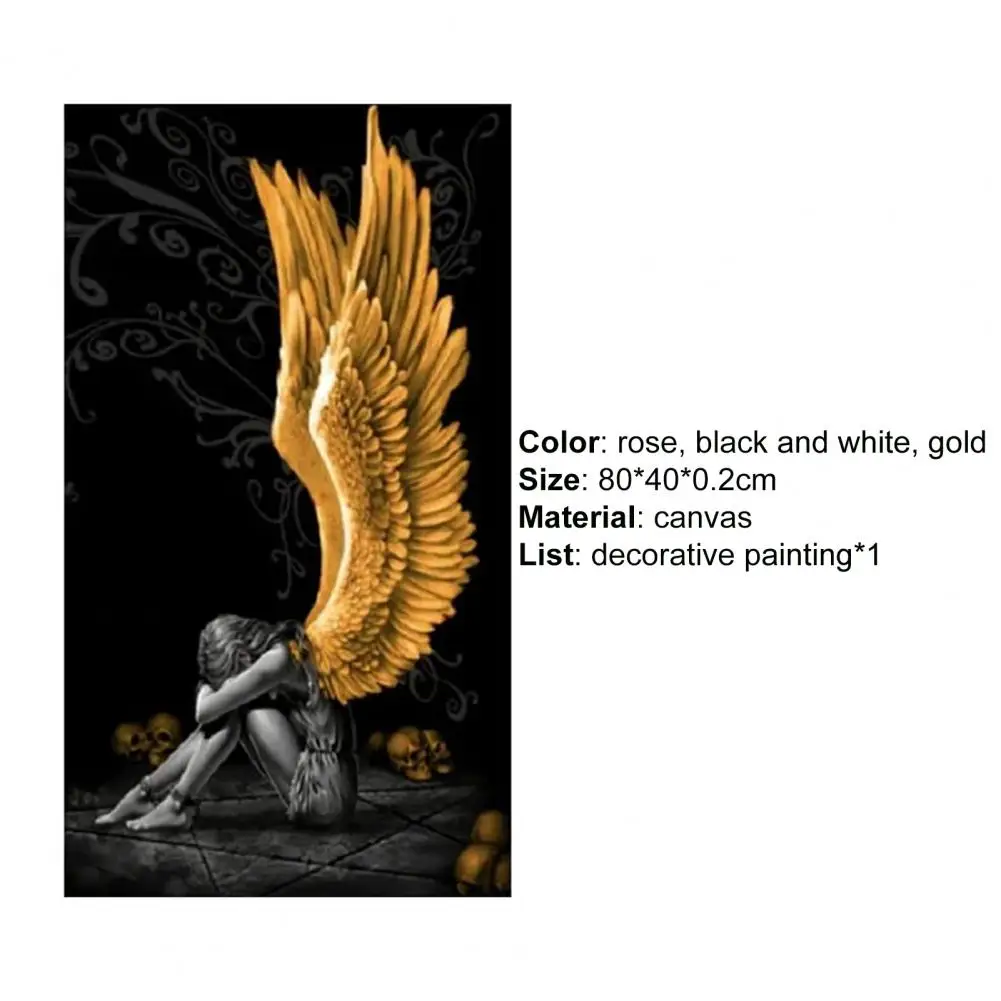 

Decorative Picture Attractive Realistic Canvas Sitting Angle Wall Art Print Poster Photo for Living Room
