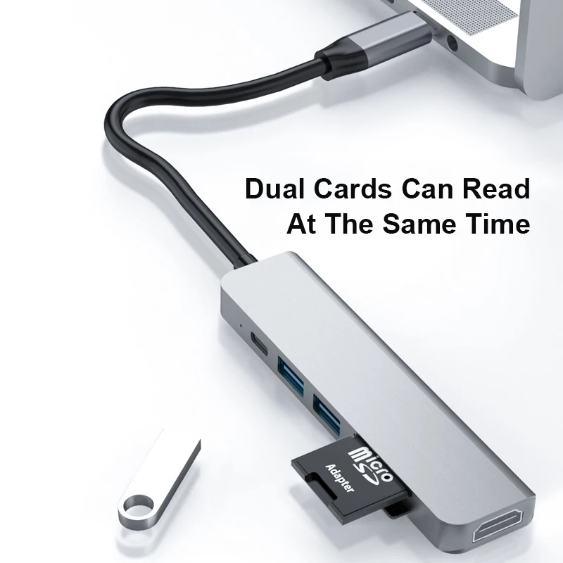 Тип C к HDMI-совместимый концентратор USB PD 87W док-станция 3 1 сплиттер USB-C аксессуары